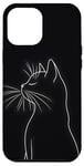 Coque pour iPhone 15 Plus Contour minimaliste de chat