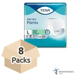 8x TENA ProSkin Pants Super Incontinence Pants - Large - Pack of 12 - 2100ml