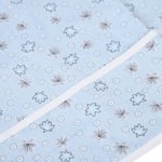 Adult Bib Blue Floral Pattern Hook Crumb Catcher AdultThe Elderly 19.7in W