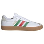 adidas Homme VL Court 3.0 Shoes Chaussures, Cloud White/Green/Red, 44 EU