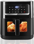 Air Fryer Avec Fenêtre Visible, Emphsism Friteuse Sans Huile 7L Avec 10 Fonctions 1800W, Friteuse à Air Chaud, Friteuse Electrique