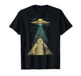 UFO Ancient Alien Pyramid Spaceship Astro Sci-fi T-Shirt