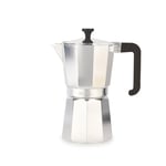 Venice Aluminium Espresso Maker, Silver, 9 cup