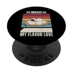 Vintage Mochi My Flavor Love Retro Mochi Food Lover PopSockets PopGrip Interchangeable