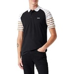 BOSS Men's Paule 3 Polo, Black, M