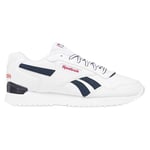 Reebok Unisex Glide Ripple Clip Sneaker, FTWR White/Vector Navy/Vector Red, 3.5 UK