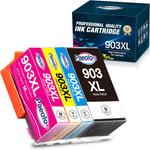 903 XL 903XL Cartouches d'encre Remplacement pour HP 903XL 903 XL Cartouches Encre pour HP Officejet Pro 6970 6960 Officejet [A1]