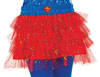 Rubies 32474 Dc Comics Superhero Style Ruffled Skirt Supergirl Adult Costume, Solid, One Size