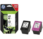 HP 62 Genuine Envy 5544 e-All In One Black & Colour Ink Cartridges