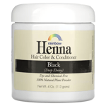 Rainbow Research, Henna, Hair Color, Shine & Conditioner, Black, 4 oz (113 g)