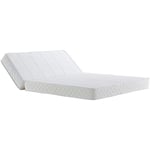 Matelas Ferme Pour bz + Alèse 160x200 x 15 cm - Dim Assise 60 cm - Déhoussable Housse Lavable - 5 zones de Confort - Ame Poli Lattex Haute Résilience