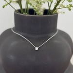 Henrik Ørsnes Design 14 Karat Vitguld Halsband Med Diamant 0,50 Carat W/si2 DMM050W