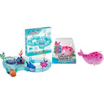 LANSAY ZHU ZHU Aquarium - Lot : 1 Coral Le narval + 1 Circuit Coquillage - Mini Univers - Animal Interactif - Dès 4 Ans