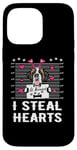 iPhone 14 Pro Max I Steal Hearts Valentine St Bernard Dog Funny Valentines Day Case