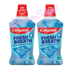 2 x 500ml Colgate Mouthwash Fresh Breath Breathtaking