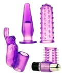 SEX TOY FOREPLAY COUPLES KIT. Bullet Vibrator Butt Plug, Sleeve