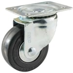 Roulette pivotante 65 mm Tente - PROVENCE OUTILLAGE - Pivotante - Acier - A platine