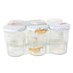 LE PARFAIT 1978009 Lot de 6 confituriers en verre - 385g - Transparent