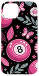 iPhone 15 Plus Retro Pink Lucky Disco 8 Ball For Women Case