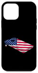 iPhone 12 mini Cornhole Team Bean Bag Player Champ American Flag Vintage Case