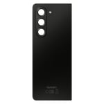 Back Glass with Camera Lens for Galaxy Z Flip 5, Original Samsung, Black