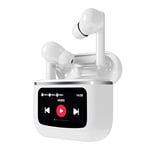 Cool Écouteurs stéréo Bluetooth Earbuds LCD Touch Blanc