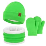 Enfant Fille Garçon Bonnet Écharpe Gant d'hiver Bébé Ensemble Chaud Polaire Chapeau 0 1 2 3 4 Ans Bonnets Casquette Cache Cou Moufle Cadeaux pour Filles Garçons