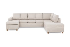 Scandinavian Choice Crazy U-soffa XL Divan Vänster - Beige Grå,Beige Tyg