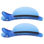 2PCS Sectioning Clips Heat Insulation Easy Speed Separator Clip Blue For Wig GF0