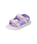 PUMA Evolve Sandal PS Glissante, Violet vif-Rose nacré-Paille claire, 28 EU