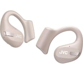 JVC HA NP50T Wireless Bluetooth Sports Headphones - Beige, Cream