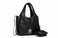 Replay women's shoulder bag with chain detail, black (Black 098), one size