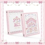 Album photo K-pop avec classeur A5,livre de renforcement,support photo,idole,album photo,cahier à feuilles adt-lePG,4 grilles,3 pouces,mignon,4 styles - Type D-a5