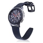 New Watch Straps 22mm For Huawei Watch GT2e GT2 46mm Carbon fiber leather strap(Black) (Color : Blue)