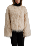 Malina Manda Faux Fur Jacket, Vanilla