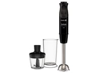 Tefal Optichef Hb6418, Stavmixer, 0,8 L, Pulsfunktion, 800 W, Svart, Grå