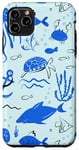 Coque pour iPhone 11 Pro Max Requin Corail Récifs Coquillage Étoile de Mer Océan Plage Mer