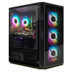 STGsivir PC Gamer Fixe,Ordinateur Gaming, 10th Gen G5905 3.5GHz, Radeon RX 580 8Go GDDR5, RAM 16Go, SSD 512Go, WiFi, BT 5.0, Ventilateur RVB x 4, W11H64