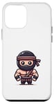 Coque pour iPhone 12 mini Ninja Musculaire Fort Et Mignon