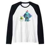 Disney PIXAR Monsters, Inc. Mike and Sulley Holiday Raglan Baseball Tee