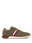 Tommy Hilfiger Runner Low Top Lace Up Trainers, Army Green