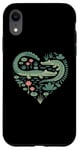 iPhone XR Cute Alligator Heart Crocodile Gator for Kids Case