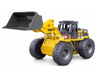 Huina CY1532 1/18TH 2.4G 9 CHANNEL WHEELED LOADER TRUCK WITH DIE CAST BUCKET RC Excavator, Yellow