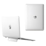 MacBook Air 13 M3 / Air 13 M2 (2024/2022) - Hard cover til front og bagside med Kickstand - Hvid