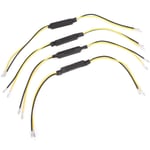 Lot de 4 clignotants LED pour moto 12 V-24 V 20 W avec résistance de charge et décodeur LED