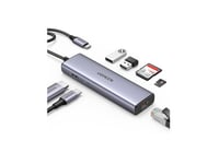 Ugreen 60515, Koblet Med Ledninger (Ikke Trådløs), Usb 3.2 Gen 1 (3.1 Gen 1) Type-C, 100 W, 10,100,1000 Mbit/S, Grå, Sd