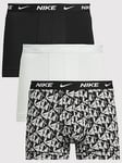 Nike 3pk Trunk Boxers- Multi, Multi, Size L, Men