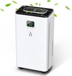 12L/Day Dehumidifier Digital Control 2.5L Tank Drain Hose 24H Timer & Quiet Mode