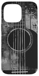 Coque pour iPhone 14 Pro Max Guitare acoustique, vintage, vieilli, musique rock & roll