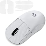 Mouse Grip Tape for Logitech G Pro Wireless x Superlight, Ruban de Préhension pour Souris Compatible avec Logitech G Pro Wireless x Superlight, Résistant à la Transpiratio,Blanc